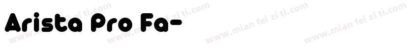 Arista Pro Fa字体转换